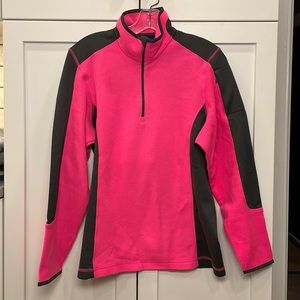 Lands End fitness fleece quarter zip
